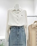  Áo sơ mi linen thêu ngựa 0320 