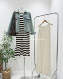  Áo khoác denim xanh wax gân rách 8209 