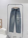  Quần jean baggy rách gối 813 