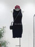  Đầm ba lỗ ôm body len 7595 