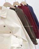  Áo sơ mi thô trơn 4087 