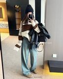  Áo len sọc phối màu 3405 