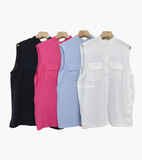  Áo SM cổ trụ không tay 0680 