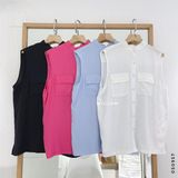  Áo SM cổ trụ không tay 0680 