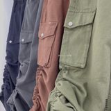  Váy kaki túi hộp rút gấu 097 