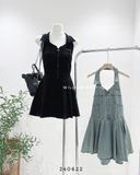  Đầm yếm jean ngắn 1435 