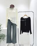 Áo dệt kim nút lưng 8706 