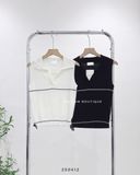  Áo ba lỗ dệt kim cố V 3747 