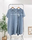  Đầm sm denim thêu ngựa 819 