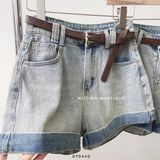  Quần short jean gấp 602 