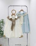  Áo sơ mi cotton kèm khăn 891 