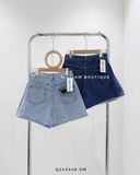 Quần short denim viền ren 3705 