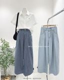  Quần jean denim sọc 3325 