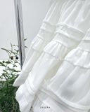  Váy nhung xoè ngắn tầng 1361 