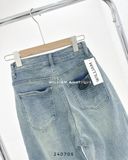  Quần baggy jean trơn xanh nhạt 50317 
