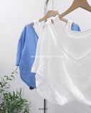  Áo voan bí phối ba lỗ 52115 
