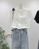 Áo sơ mi xô mỏng cổ bèo 9358 