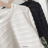  Áo TD crop thun gân 0940 