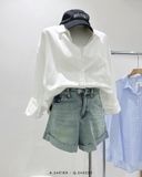  Quần short jean xắn gấu 3590 