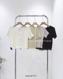  Áo len gân viền tua rua 3726 