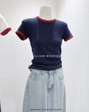  Áo thun viền màu 5098 