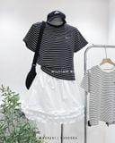  Váy ngắn viền bèo 100% cotton 1791 