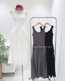  Đầm ba lỗ phồng maxi 1586 