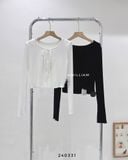  Set áo dây xoắn + cardigan 7002 