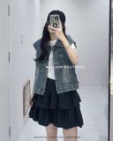  Áo gile jean ngắn 086 