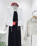  Áo khoác dù cổ trụ rút dây 0195 