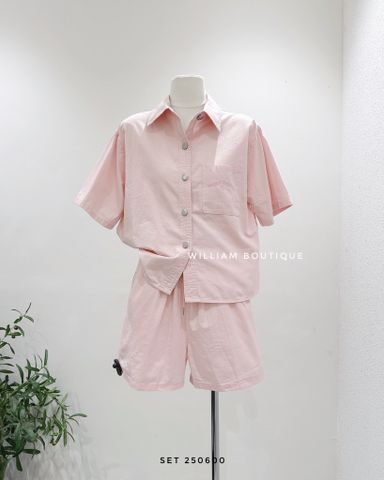  Set áo sơ mi nút + short FL6637 