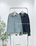  Áo sm denim thêu ngựa 10112 
