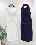  Đầm thô sát nách kèm túi 1657 