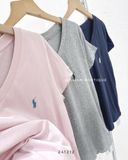 Áo thun cổ tim thêu ngựa 7962 