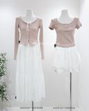  Váy ngắn thêu ren 9637 