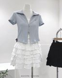  Váy xô phối ren 6285 