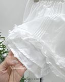  Váy ngắn viền bèo 100% cotton 1791 