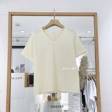  Áo thun trơn cổ tim 7915 