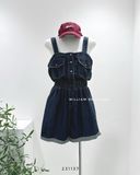  Jumsuit dây denim 3063 