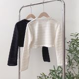  Áo TD crop thun gân 0940 