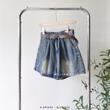  Quần short jean wax 9908 