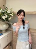  Áo thun xốp trơn cổ thuyền 976 