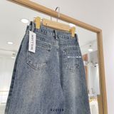  Quần jean suông ráp ngang 8062 