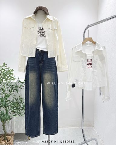  Quần baggy jean wax A+ 9068 