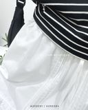  Váy ngắn viền bèo 100% cotton 1791 