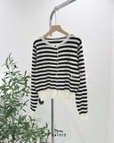  Áo cardigan len kẻ sọc 8851 