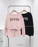  Set bộ áo + váy nỉ NEVER 6936 