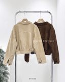  Áo khoác cổ đức da lộn 2936 