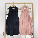  Đầm cut vai cổ yếm 6852 