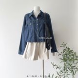  Áo SM denim lửng 80090 
